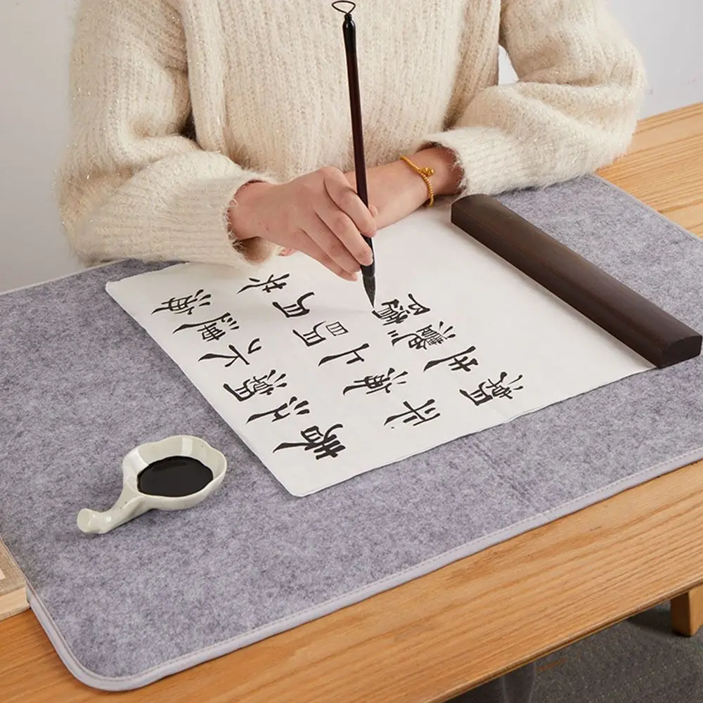 

Anti Permeation Calligraphy Felt Pad Table Mat Writing Painting Drawing Felt Pad Thicken Wool Mixed Fiber