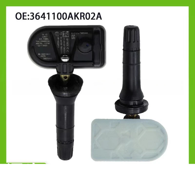 

3641100AKR02A 1/4pcs TPMS Tire Pressure Monitor Sensor for Great Wall ORA for Haval Jolion Cat 433MHz