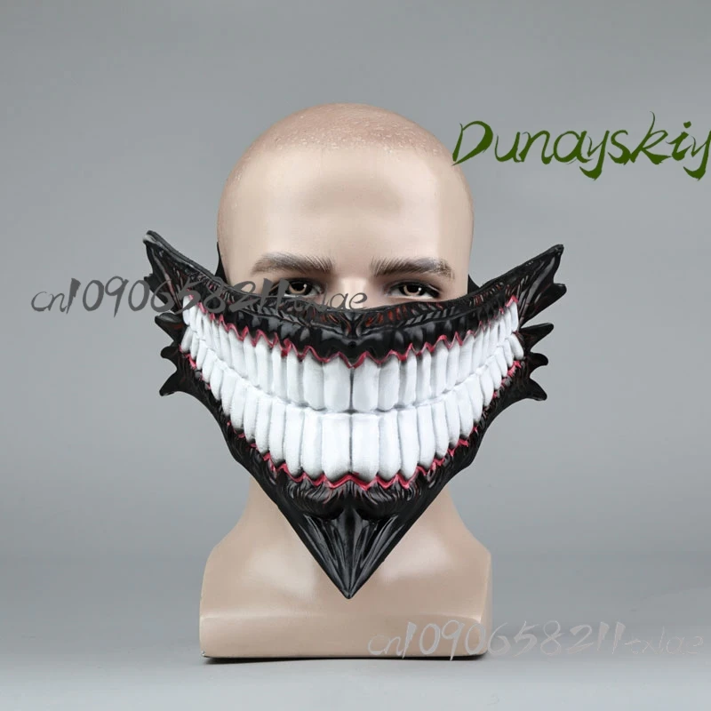 パーソナライズされたケンオカルンダンダダンのコスプレ衣装,赤と黒のトレンチコート,ハロウィーンのパーティースーツ