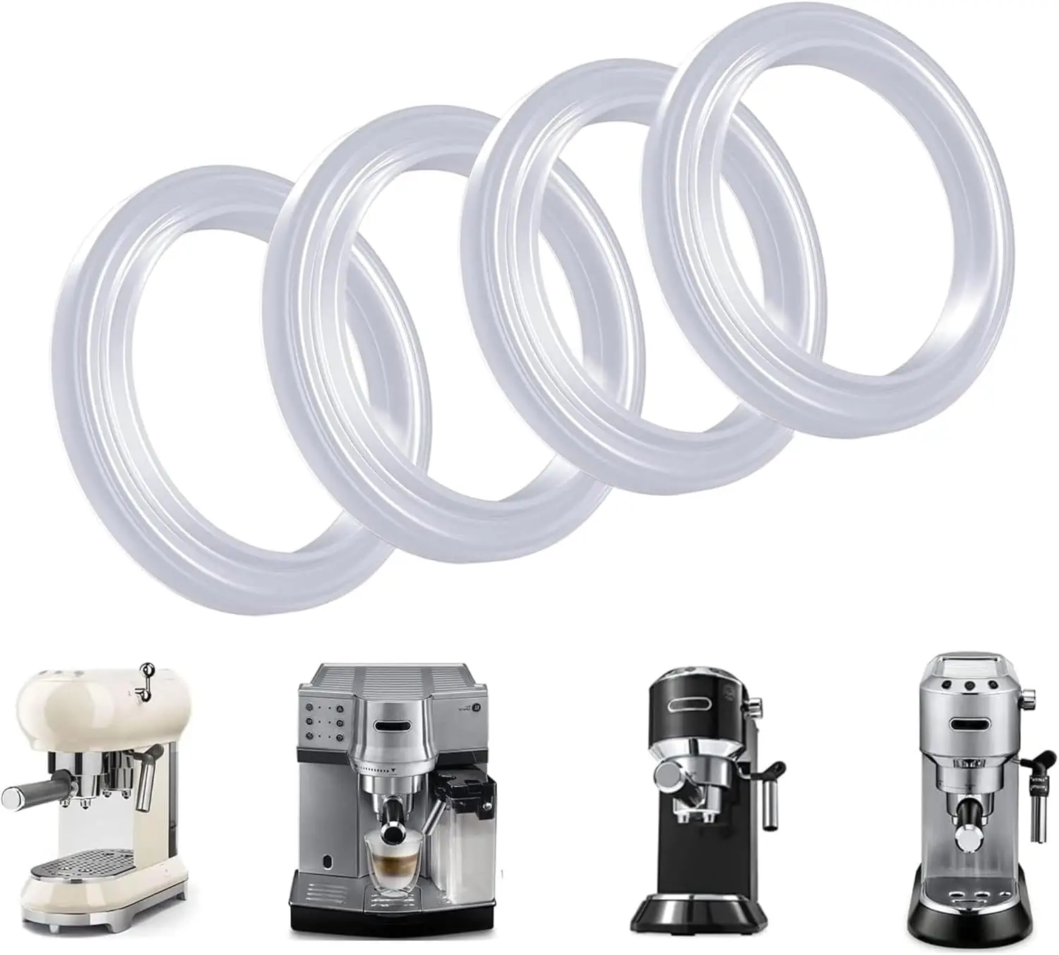 Für Delonghi Dedica EC680/685 Dichtungsring, 57mm Langlebiger Silikon-Dampfring, Ersatzteile für die Brühgruppe – Detail 1