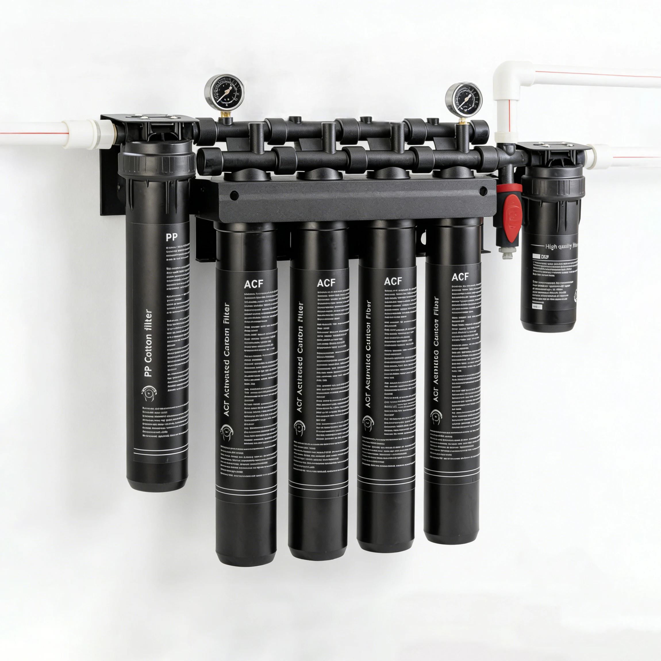 

Система фильтрации воды с активированным углем, 40 л/мин, пластиковая, ручная, экологичная, с защитой от накипи, коммерческая, высокопроизводительная, для кофемашин и льдогенераторов