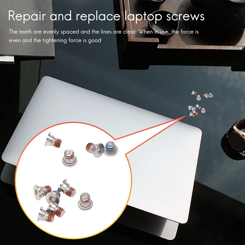 A013 10 Pcs Bottom Case Screws for Macbook Pro Retina A1425 A1502 A1398 Screw Set 2012-2015 Years