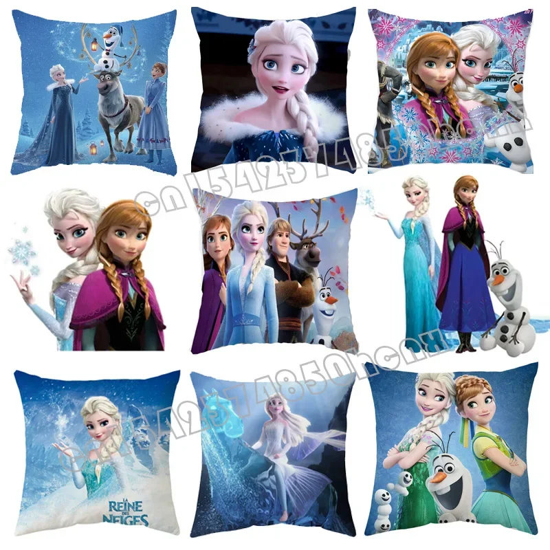 

Disney Frozen Cushion Cover Plush Toys Cartoon Pillowcase Anna Elsa Pillow Cases Sofa Pillow Car Cushion Resistant To Dirt