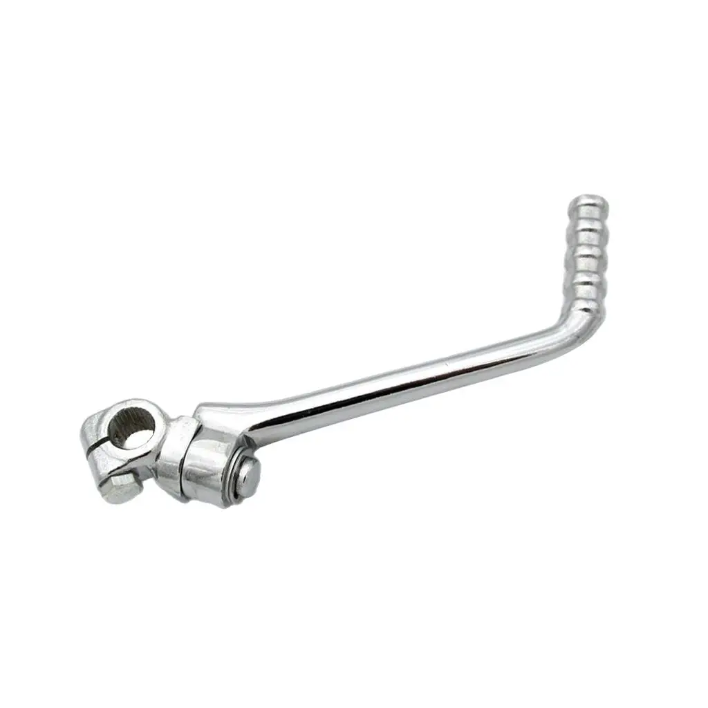 Lev de arranque cromado de Metal para motocicleta YX160 Dirt, identificación del orificio del eje de 5mm