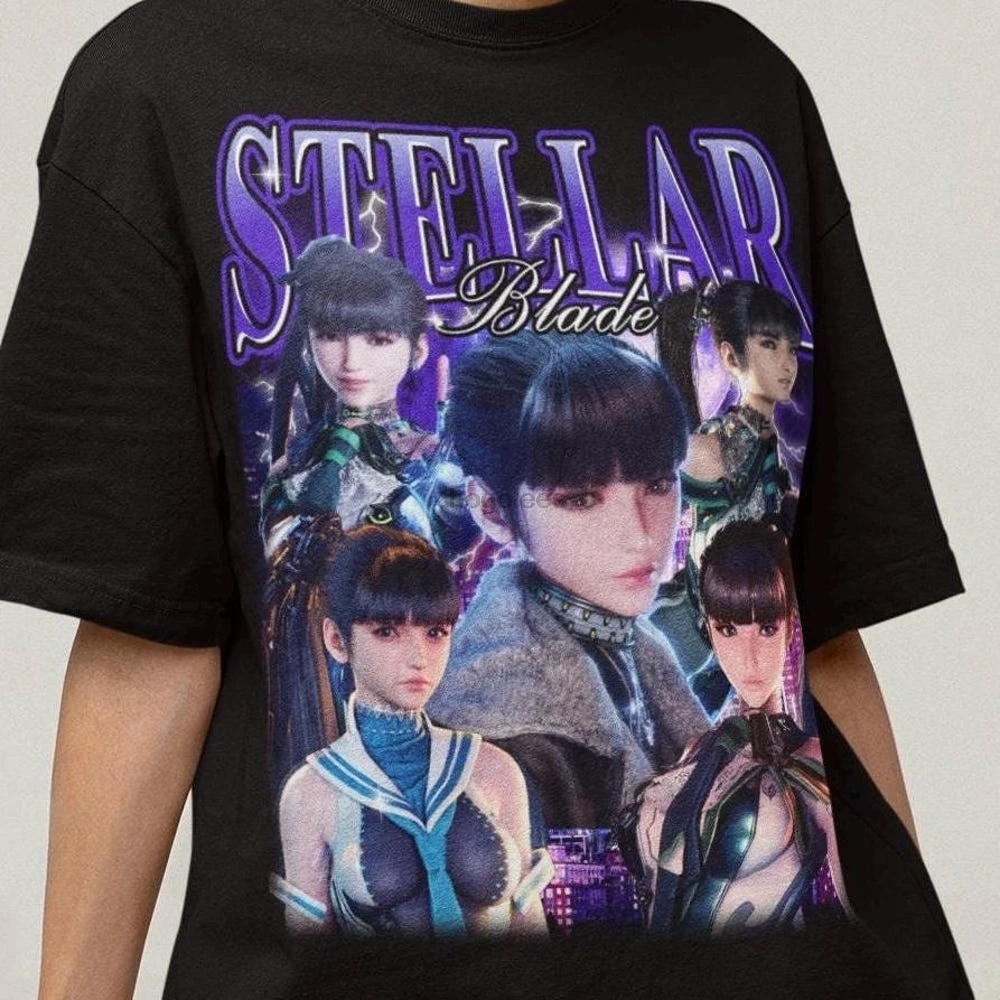 Unisex Stellar Blade Eve Gaming Waifu T-Shirt Videogame Bootleg Shirt