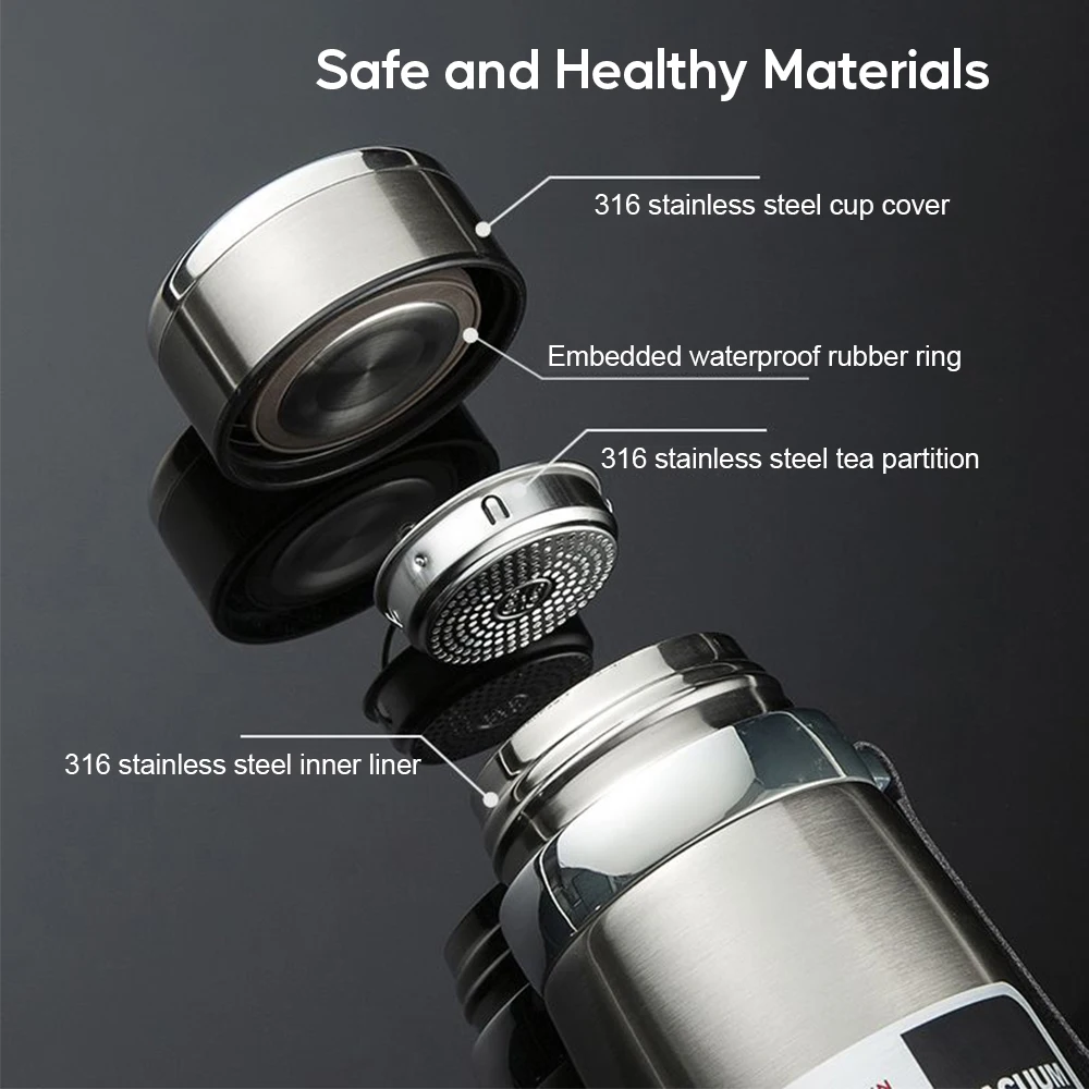 1000ML Large Capacity Thermos Bottle Keep Cold and Hot Stainless Steel Water Bottle Thermal Mug Vacuum Flask Tumbler Thermo Cups