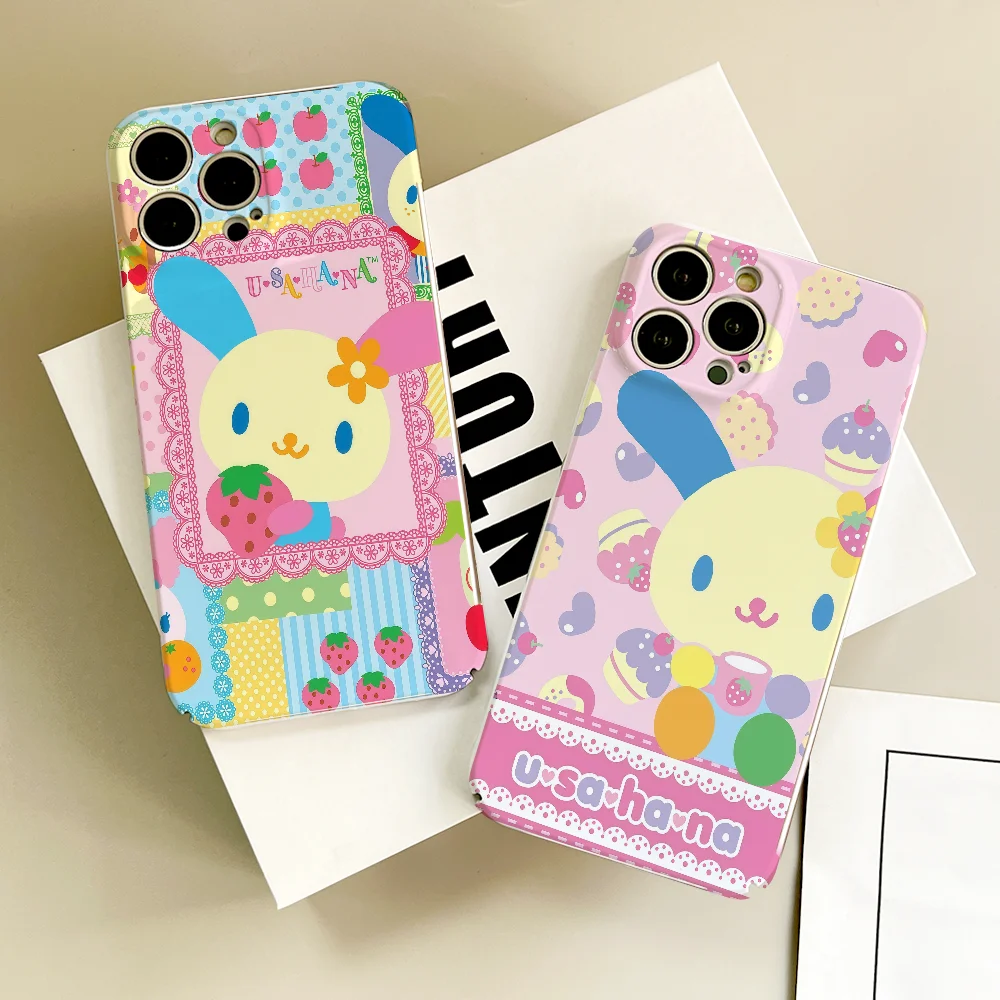 

Phone case FUNDA For Samsung S25 S24 S23 A07 A17 A06 4G 5G Glossy HD Hard Cover Film Cartoon cute U-Usahana