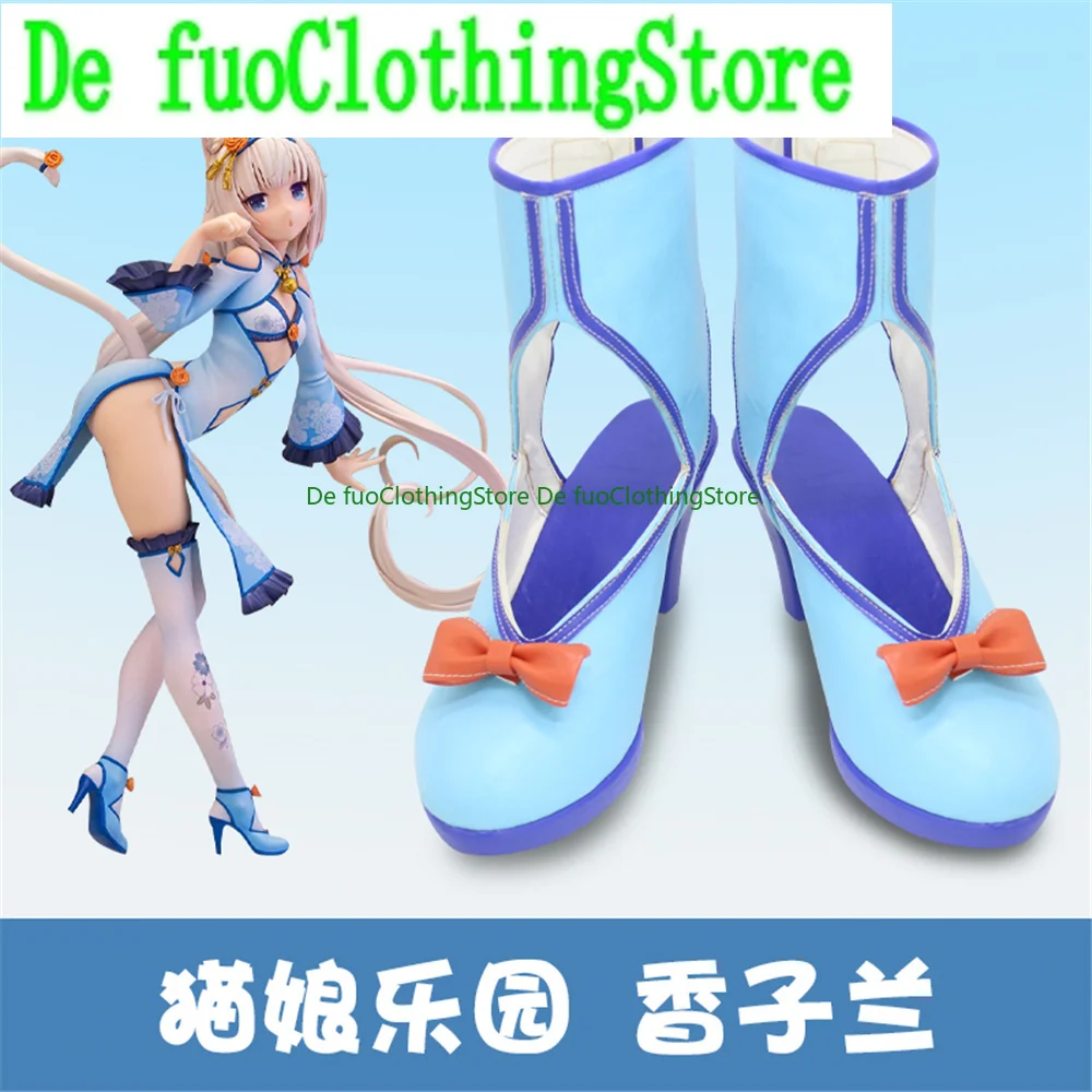 

NEKOPARA Vanilla Cosplay Shoes Boots Game Anime Halloween DefuoClothing Shoes Store