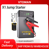 VTOMAN X1 Jump Starter with 100PSI Air Compressor, 400 Lumen LED, 2500A Peak Car Starter,12V Lithium Battery Jump Box,Power Bank