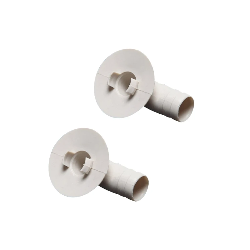 2023 New 2pcs Universal Air Conditioner Drain Outlet Connector External Unit Drain Hose Connector Elbow Fitting Easy