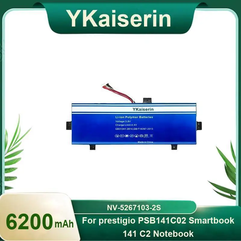 

Laptop Battery 6200Mah For Prestigio PSB141C02 Smartbook 141 C2 Notebook Reliable Replacement NV-5267103-2S