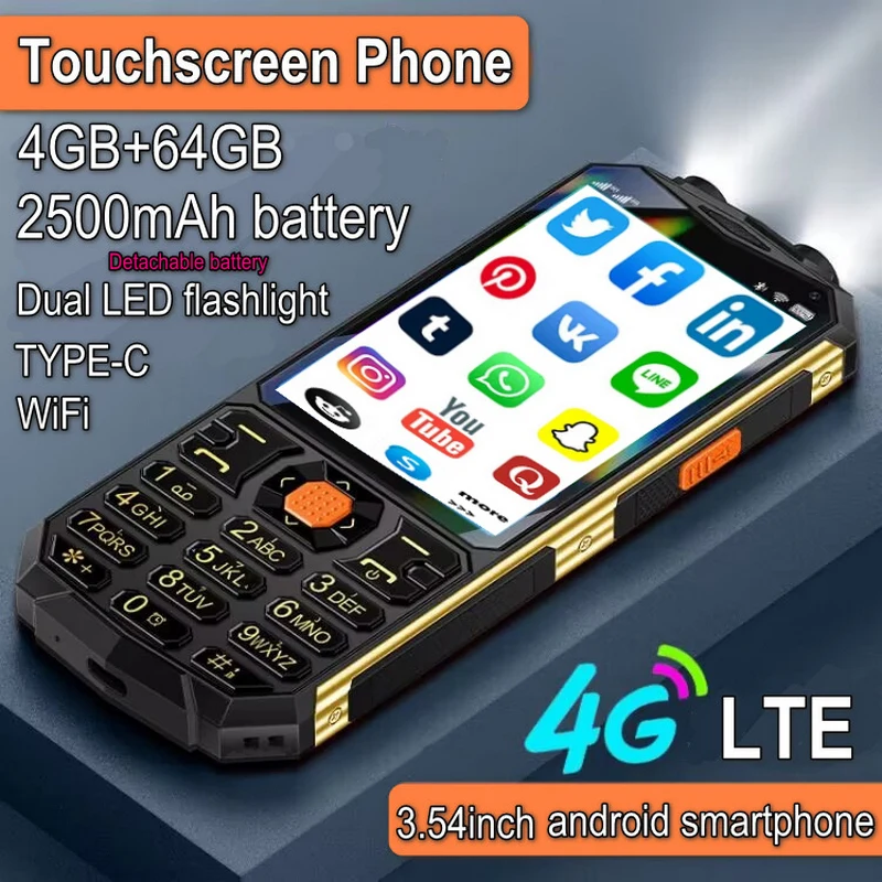 

zello PTT Touchsceen Wi-Fi GPS Android смартфон 4 ГБ + 64 ГБ Android9 восьмиядерный 8 МП 2500 мАч съемный аккумулятор