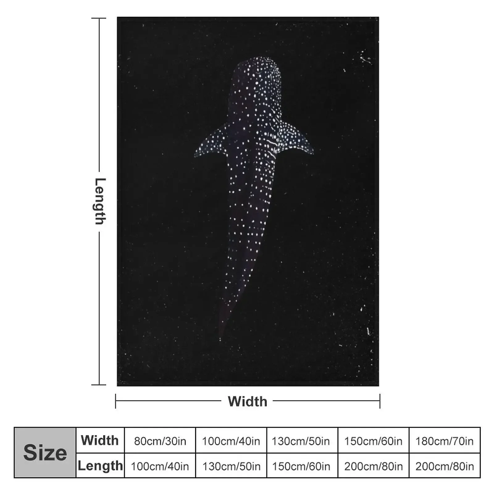Starry - Whale Shark Throw Blanket