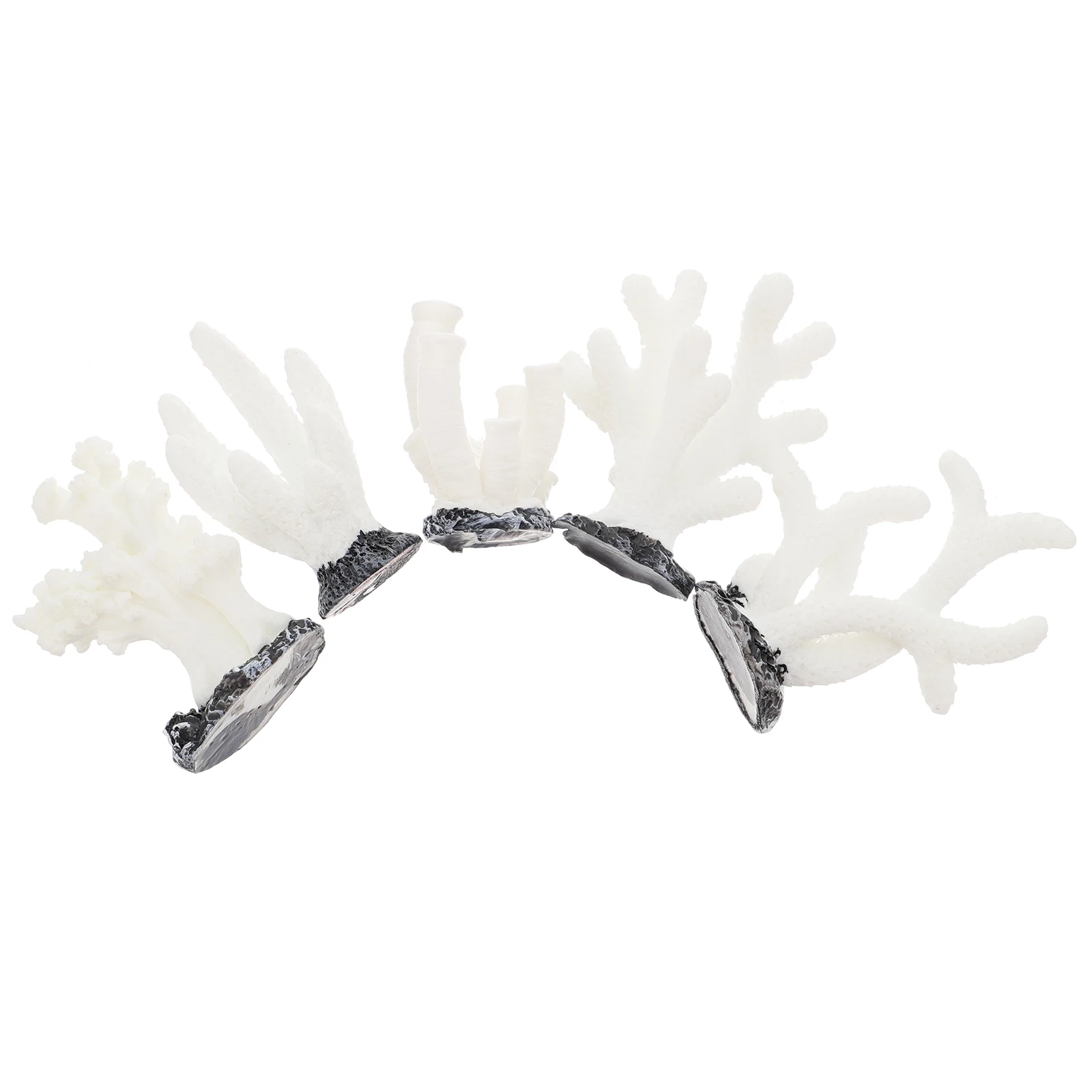 

5 Pcs Coral Ornaments Aquarium Accessory Fish Tank Decoration Landscape Decorations Desktop Resin Landscaping