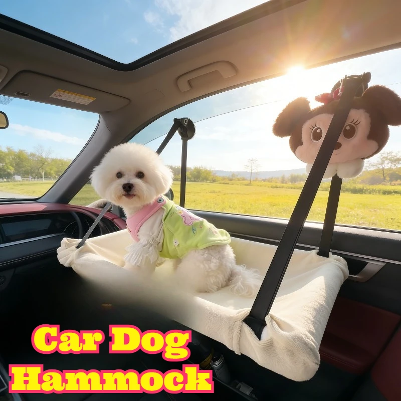 

Dog Car Hammock Suction Cup Window Bed Pet Travel Seat Small Medium Dogs Bichon Cats Portable Safe Pet Bed Car Riding Outdoor