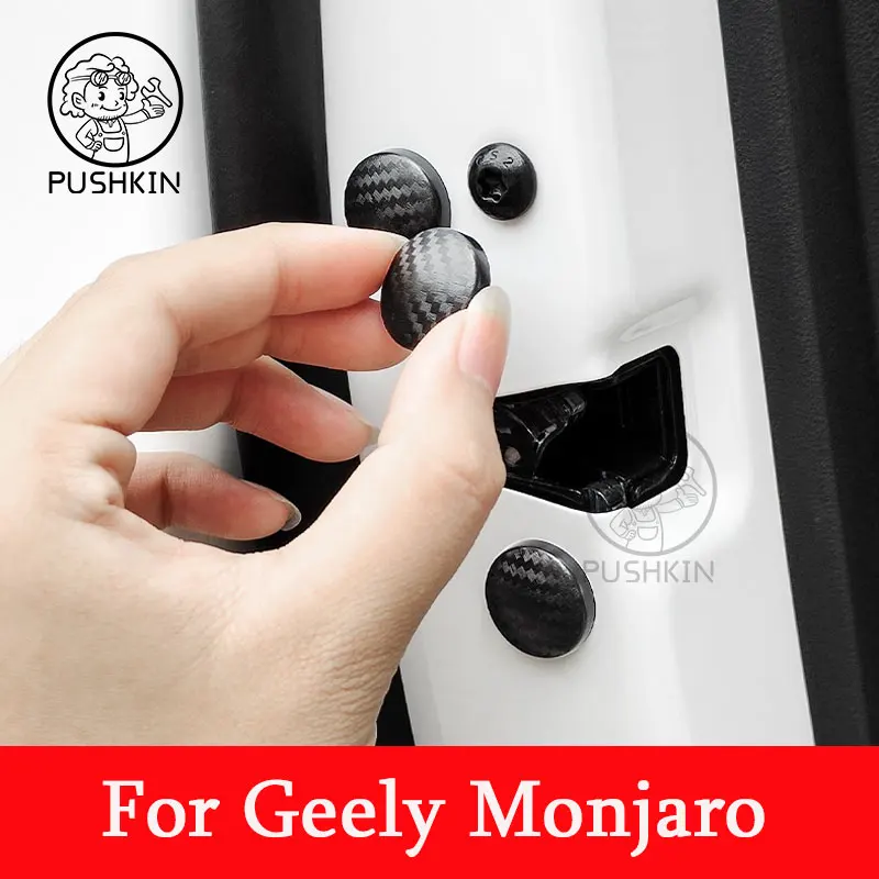 

Car Door Lock Screw Protector Cover Accessories for Geely Monjaro KX11 Grand Koleos 2025 2024 2023 Parts
