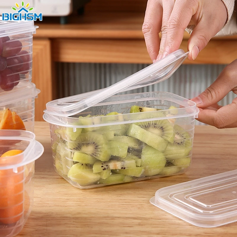 Refrigerator Food Storage Box Mini Portable Kitchen Meat Sealed Fresh-keeping Boxes Fridge Kitchen Organizer Container