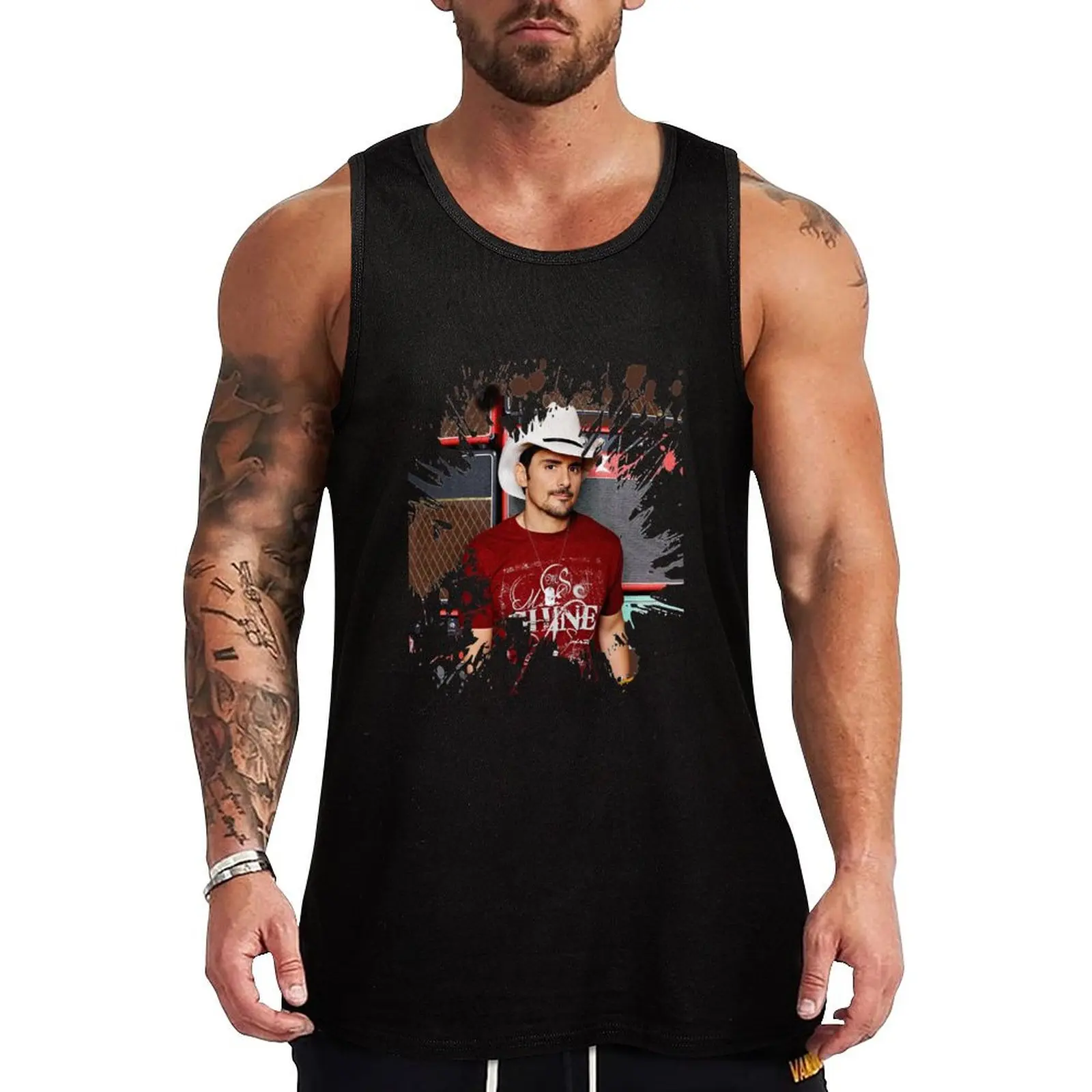 

Brad Paisley Live in Concert Gifts Music Tank Top gym t-shirts Bodybuilding shirt Gym t-shirt man Sleeveless T-shirt