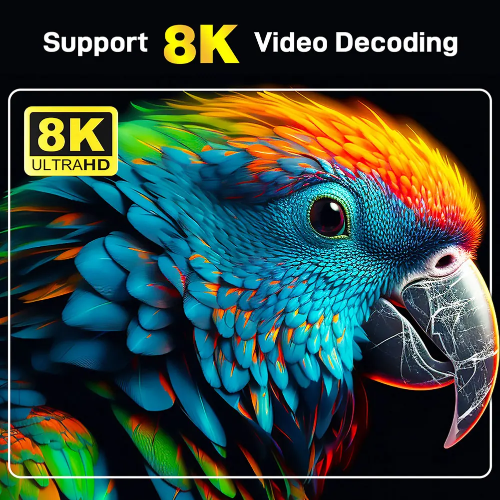 2.4G e 5G Dual WiFi BT5.0 Smart TV Box Allwinner H313 Quad Core Android 14 Set Top Box Telecomando vocale digitale HD 8K 4K