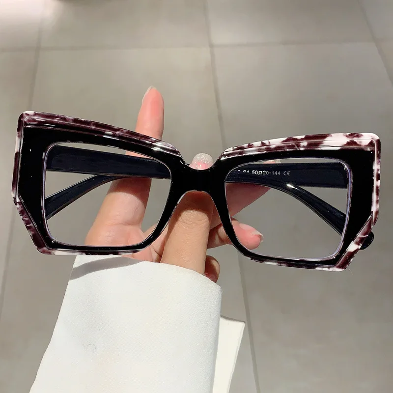 INS INS Premium Irregular Iridescent Eyeglass Frame Trendy Blue Light Filter Glasses Clear Lens Spectacles Decorative Eyewear - Aliexpress Deal
