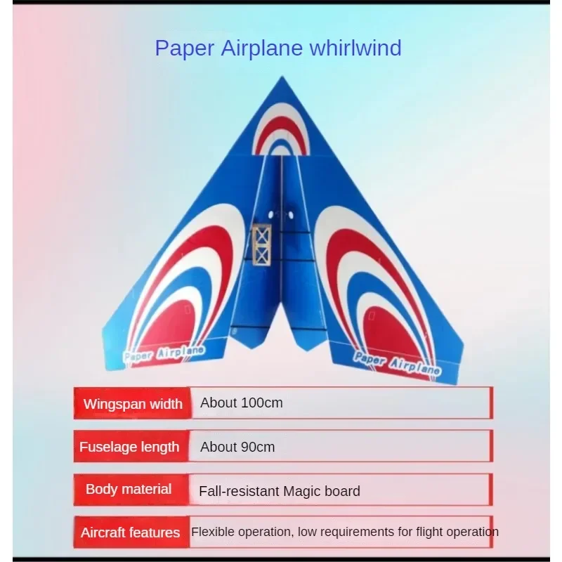 DIY Magic Board Paper para RC Plane, Aircraft Wingspan, Rainbow Delta Asa Planador, 1000mm