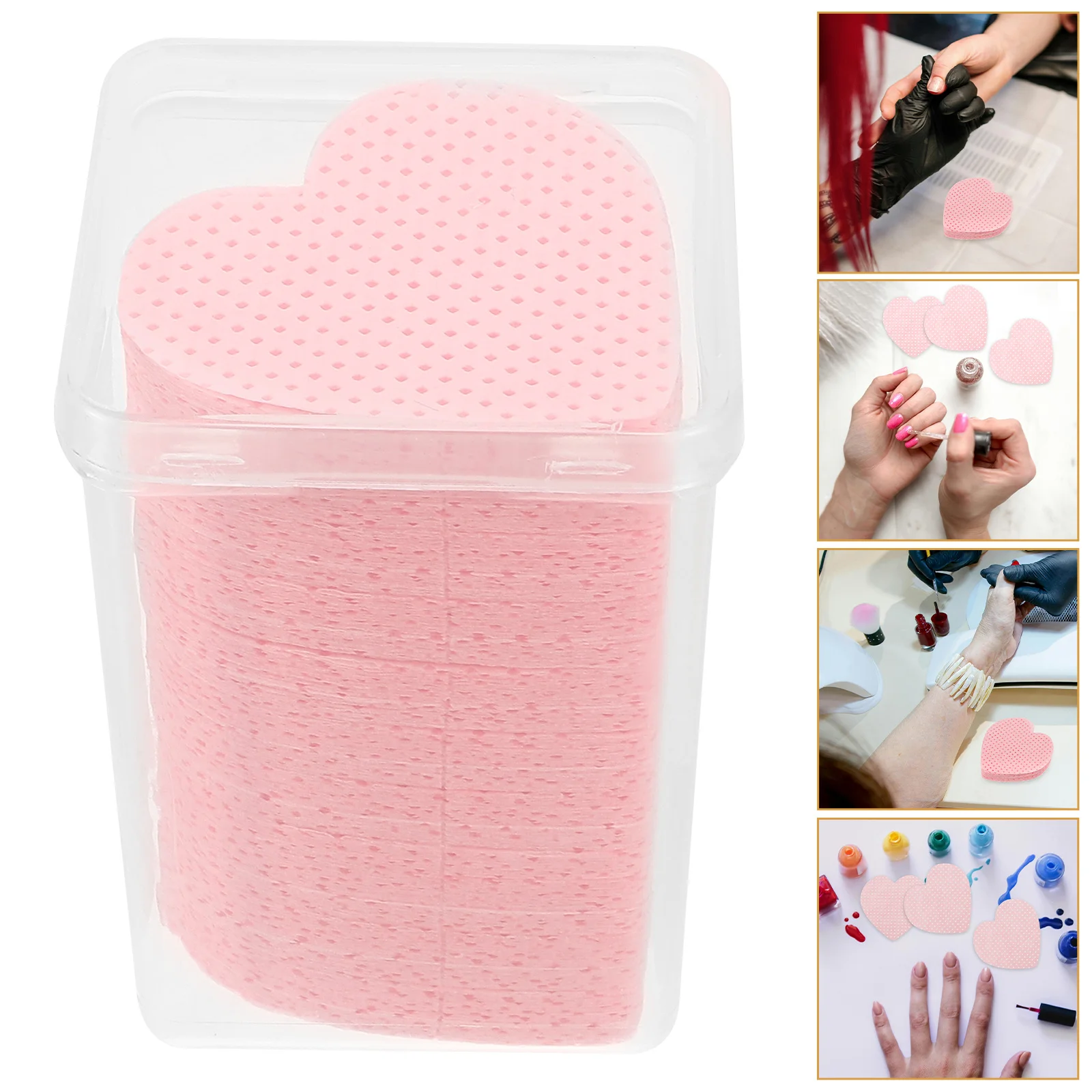 Nail Wipes Cotton Pads For Nail Polish Remover Lint Free Wipes Gel Nails Makeup Remover Travel Size Manicure Tool
