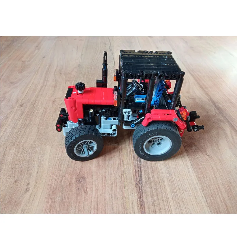 MOC-129010 نموذج مكعبات بناء شاحنة نقل المزارع الجديدة، 538 قطعة، لعبة مكعبات بناء عيد الميلاد هدية للأولاد والأطفال