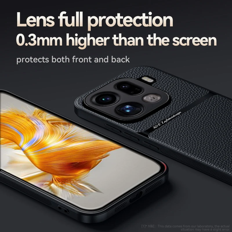 حافظة لهاتف OPPO Find X9 X9 Pro من جلد البولي يوريثان المغناطيسي + حافة من البولي يوريثان رفيعة للغاية مقاومة للسقوط غطاء حماية للكاميرا لـ Find X 9 #3