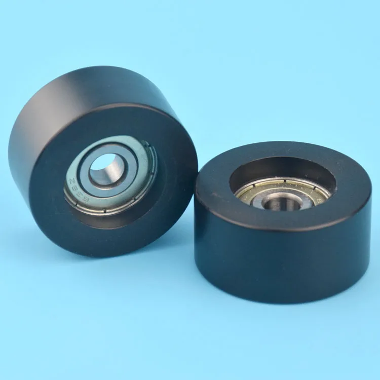 1pc 8*40*20 flat plastic roller load-bearing flat wheel 4cm outer diameter 40mm embedded 638ZZ bearing pulley