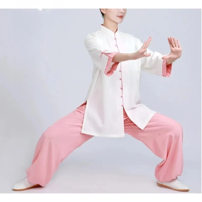 

Традиционная китайская униформа тай-чи кунг-фу 2021, национальная хлопково-льняная форма для упражнений, ушу, боевые искусства, кунг-фу, комплект для йоги