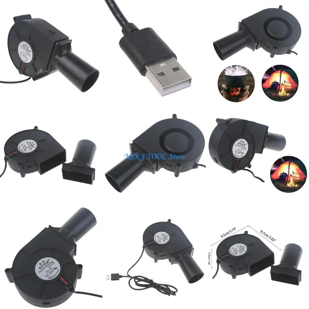 

L8RC USB-вентилятор для барбекю, портативный вентилятор для барбекю, ручной вентилятор для барбекю, USB-вентилятор, 5 В, легкий