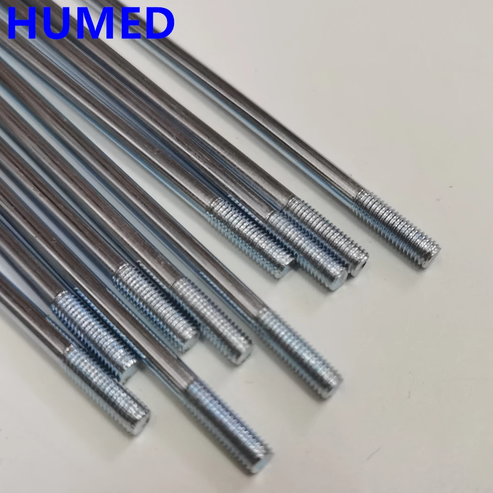 36pcs 9G Spokes Diameter 3.5 mm J-bend 70-235mm Motorcycle Spokes 45# Steel 9K E-bicycle Spoke Wheel Rims