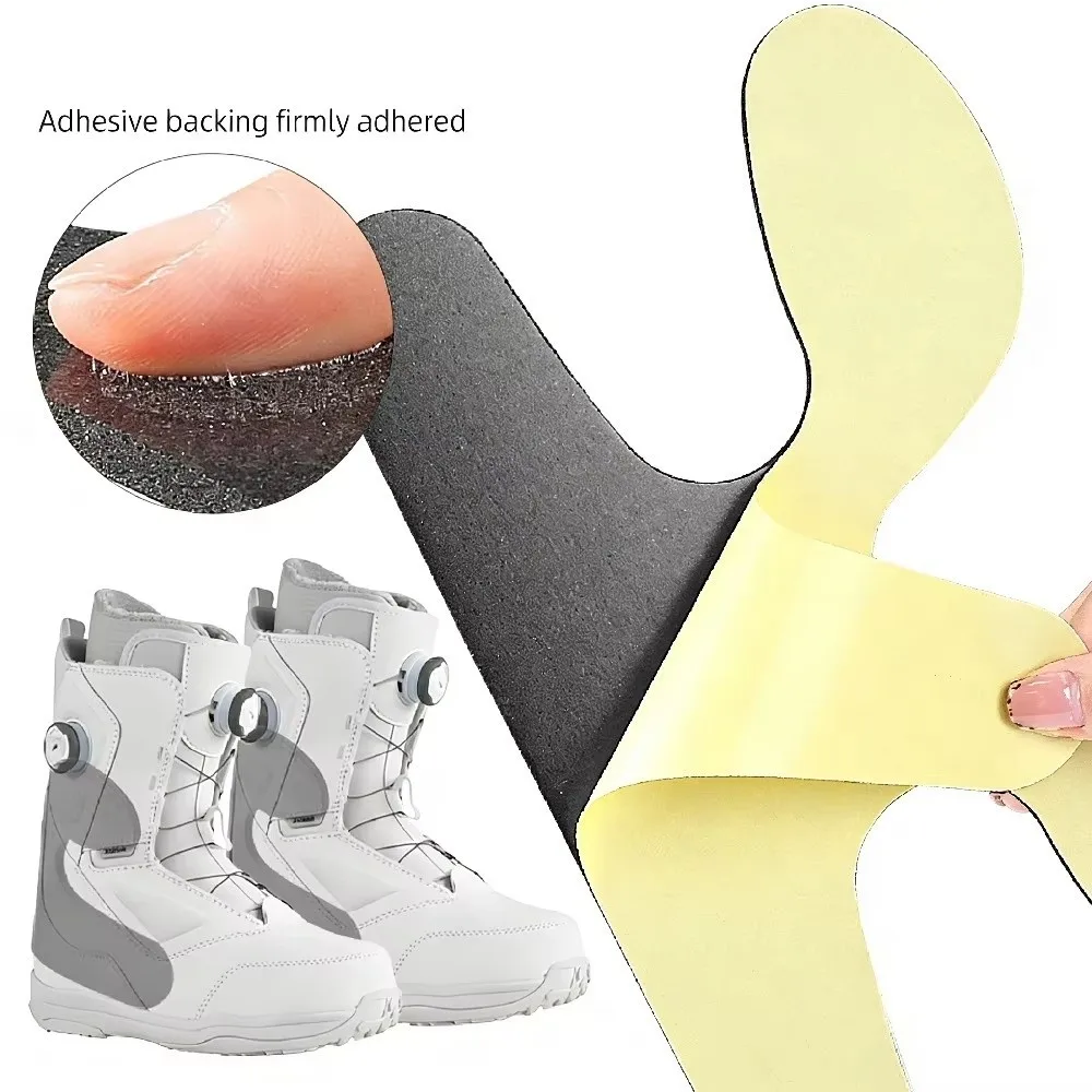 Self-Adhesive Gel Pad for Ski Boots Soft Foam Curved Design Ski Boots Ankle Pad Shock Absorption Anti-Rub