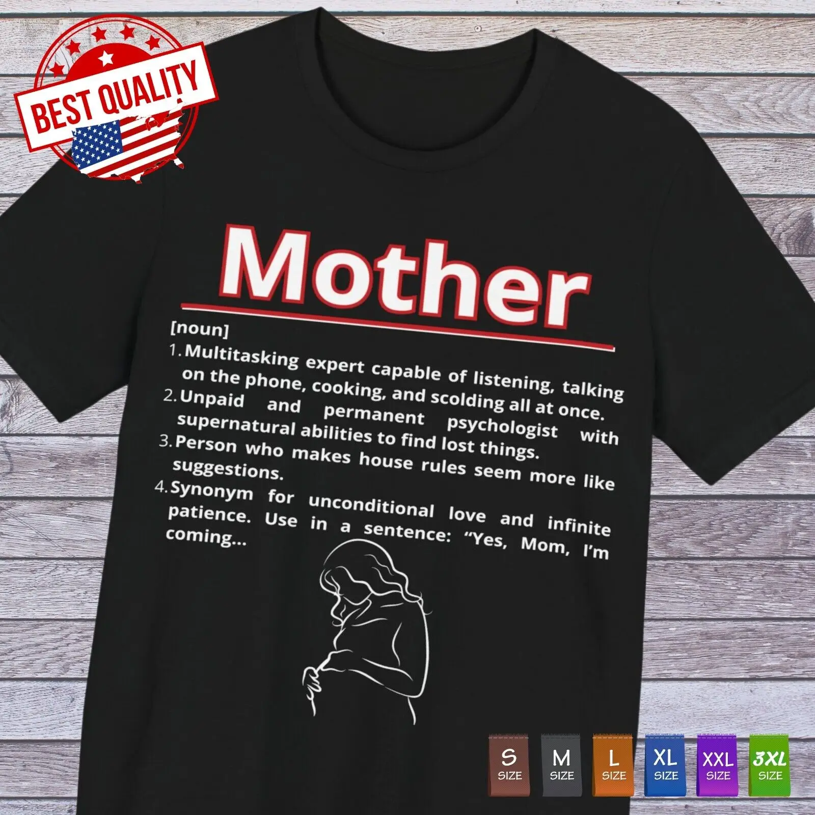 Mother Definition T Shirt Mothers Day Mom Grandma Gift Cute Funny Women Tee