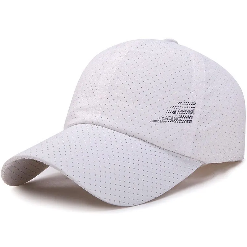 Quick Dry Baseball Cap Outdoor Sports Mesh Breathable Hat For Men Portable Hiking Fishing Sunbonnet Golf Adjustable Cap