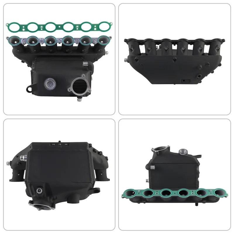 

Aluminum Top Bar & Plate Intercooler Black Charge Air Cooler Manifold Kit Fits for BMW M2 G87 M3 G80 G81 M4 G82 G83 S58 Engine