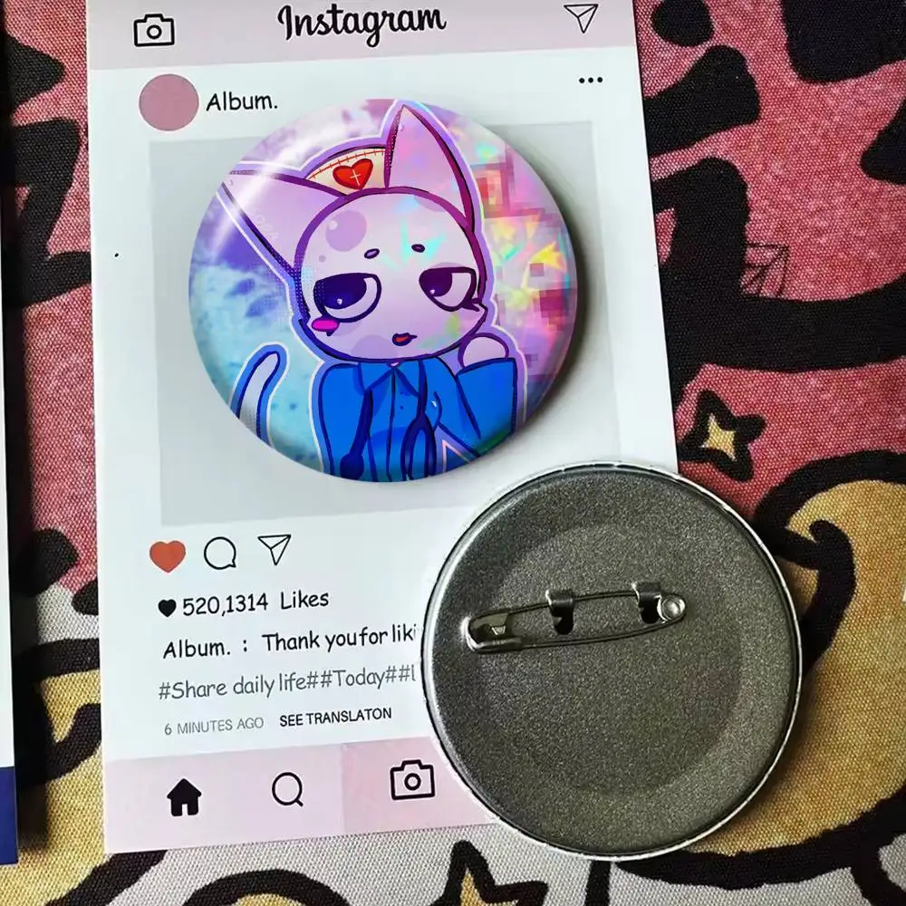 animal hospital head nurse   Badge 25 32 44 58 75 mm Round Fans Collect Friends Gifts Brooch Souvenir view 5