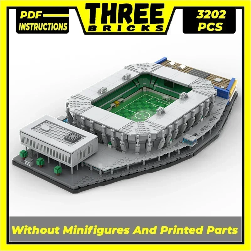 Moc Building Bricks Street View Model Saint Gallen Football Stadium Technology Modular Blocks Gifts Christmas Toys DIY Assembly