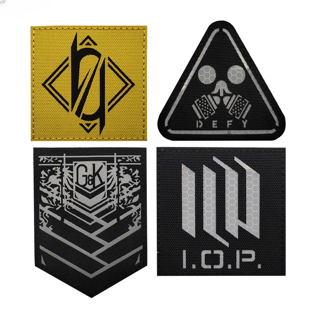 

Infrared Reflection Maiden Frontline Patch 404 Griffin Squad Hook Loop Badge Patches for Clothing Accessories Backpack Stickers