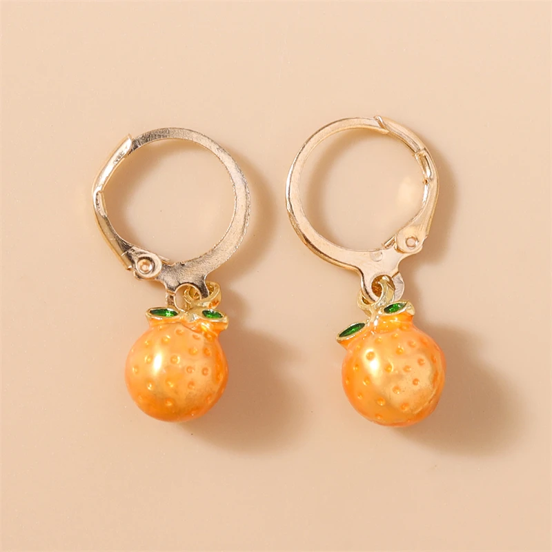 Modische Frucht-Ohrringe für Damen, Erdbeere, Apfel, Mais, Chili, Hängeohrringe, Mädchen, Party, Festival, Schmuck, Geschenke – Detail 13