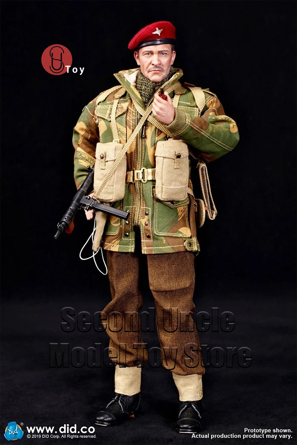 

DID K80135 1/6 WWII British 1st Airborne Red Devil Commander 12'' Male Soldier Military Action Figure Full Set Model Toys Gift