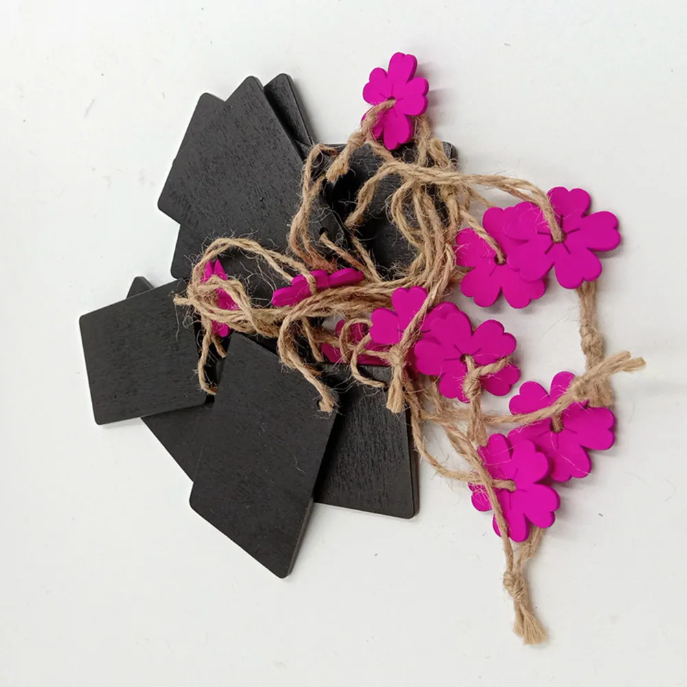 

Набор из 10 деревянных подвесных табличек-досок: маленькие меловые доски для дверей, стен, сада, декора, творчества, детских занятий, с джутовым шнуром