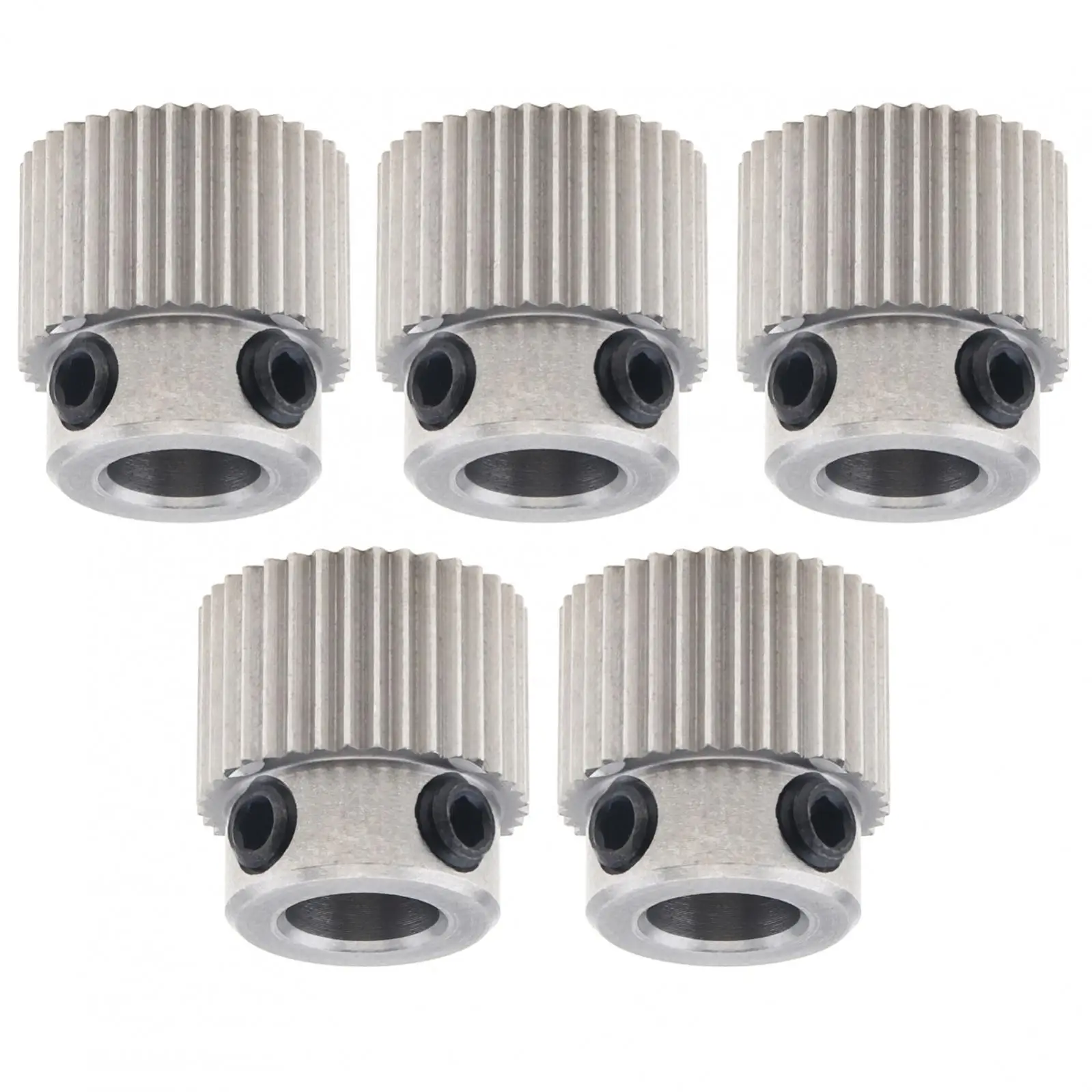 

5pcs 36 Teeth Bore 5mm Stainless Steel Extruder Drive Gears for 1.75mm / 3mm / 3D Printer Filament, MK7 / MK8 Extruder Pulley