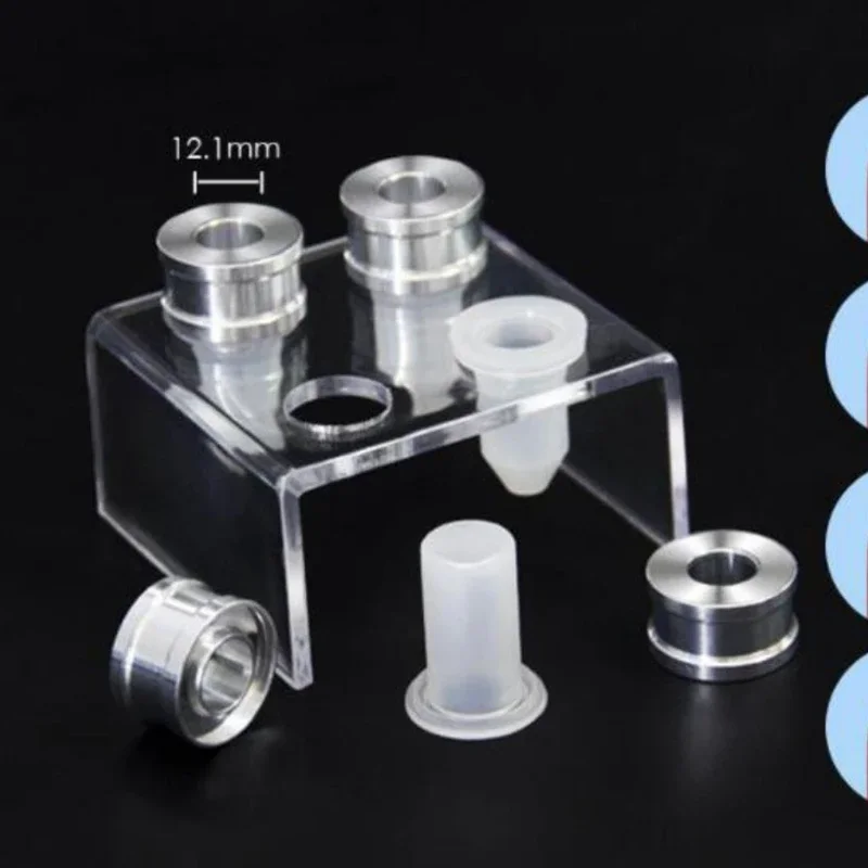 Kit de matériel de rouge à lèvres, outil artisanal fait à la main, petit buse d'échantillon, Tube vide, moule en Silicone et aluminium, bricolage