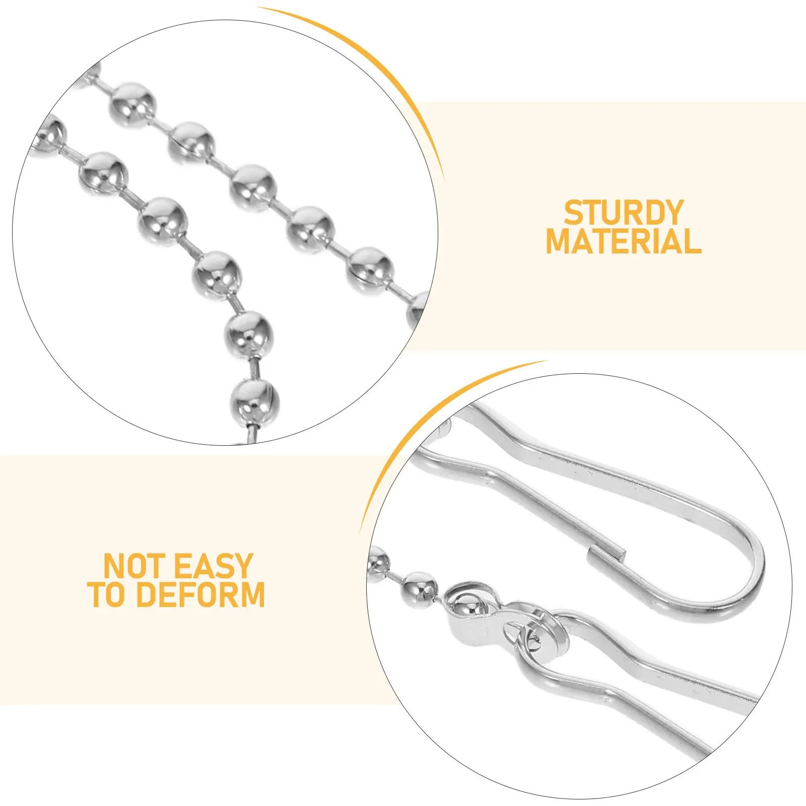 24Pcs Hanging Chains Metal Hooks Strong Link Chain Decor for Plant Baskets Bird Feeders Hangers Outdoor Use