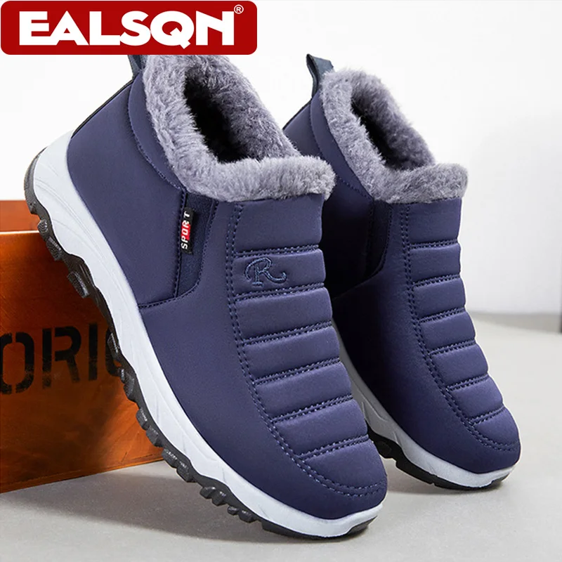 Winter Comfortable Snow Boots For Women and Men Warm Wear Resistant Couples Platform Cotton Shoes
