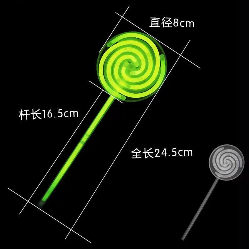Glow Stick Spinning Lollipop Neon Party Decorations For Kids Adults 80s 90s Disco Birthday Decors Glow In The Dark Party Favors