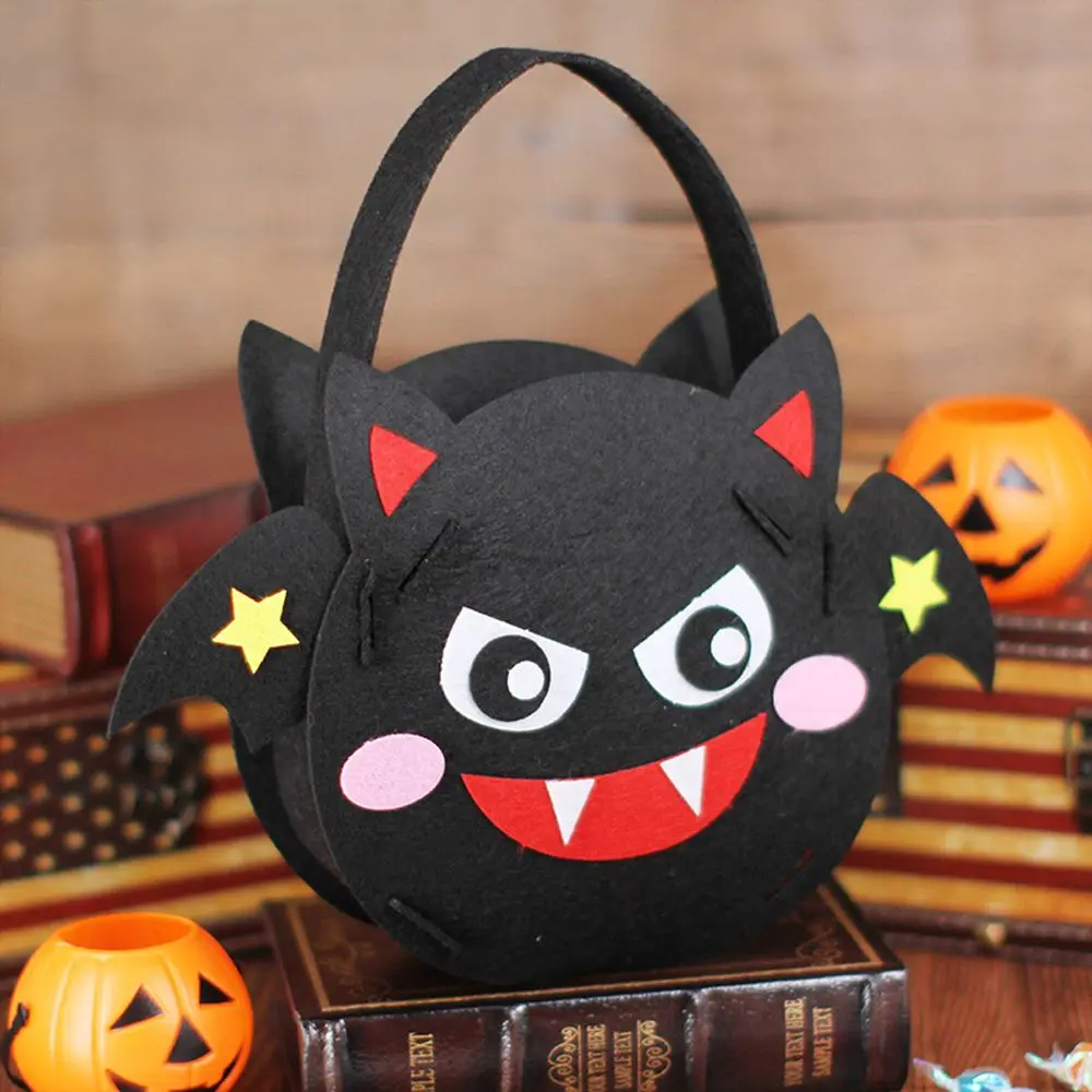 Accessoires sac fourre-tout ornement Halloween décoration bricolage matériel pour cadeau panier seau de rangement sac d'halloween sac de bonbons d'halloween