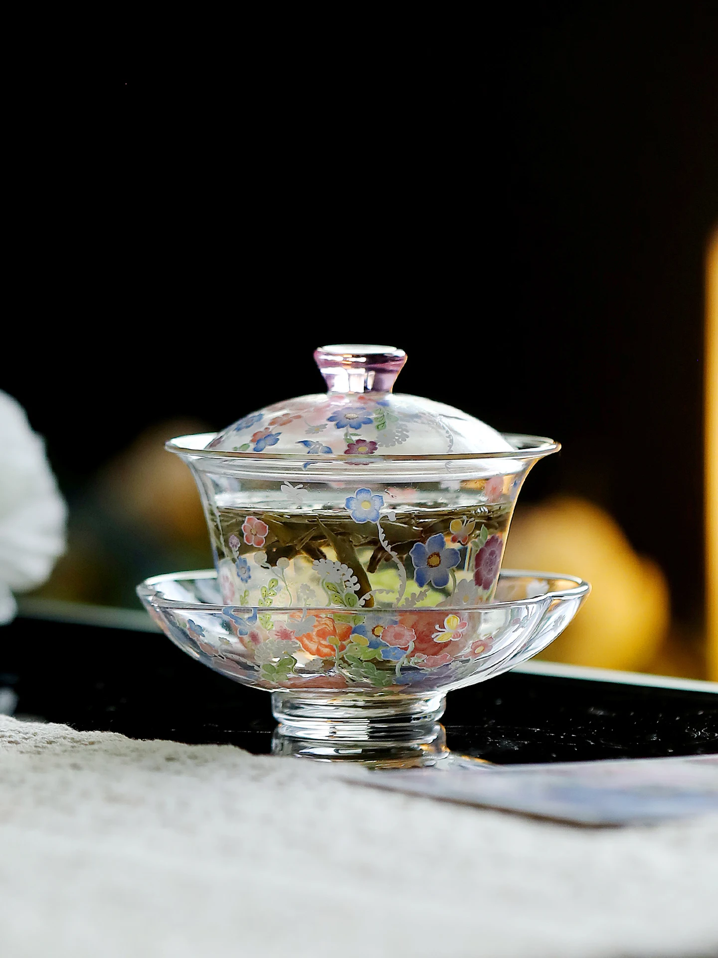 high-end-gongfu-tea-set-single-glass-bowl-cup-with-lid-floral-design-heat-resistant-tea-brewing-bowl-style-dehua-origin