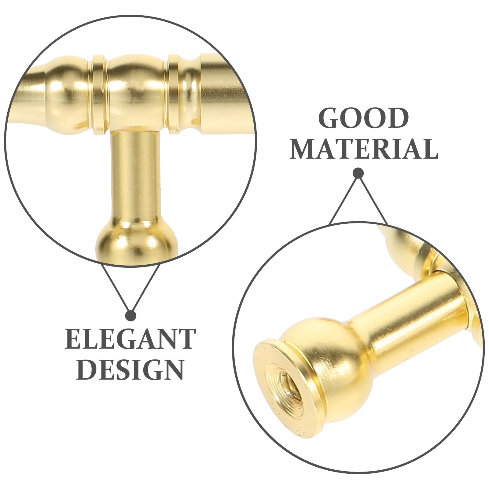 

5Pcs Gold Cabinet Door Handles Sturdy Metal Drawer Pulls Furniture Handles for Kitchen Cupboard Door Handle Cabinet Grip